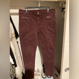 American Eagle Auburn/Burgundy Jeans Size 18 Long